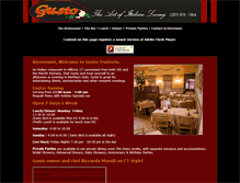 Tablet Screenshot of gustotrattoria.com